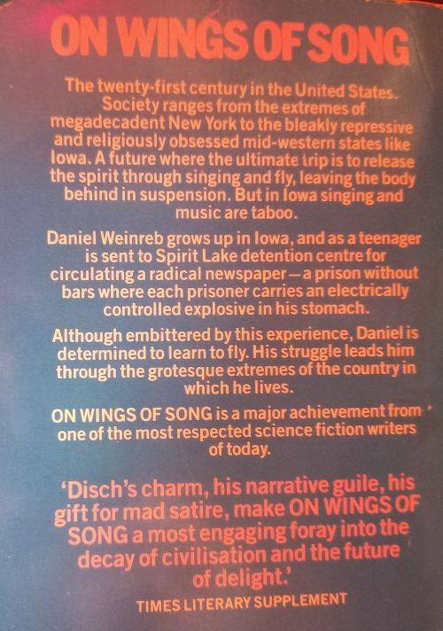 On Wings of Song - Thomas M. Disch - Softcover - Science Fiction