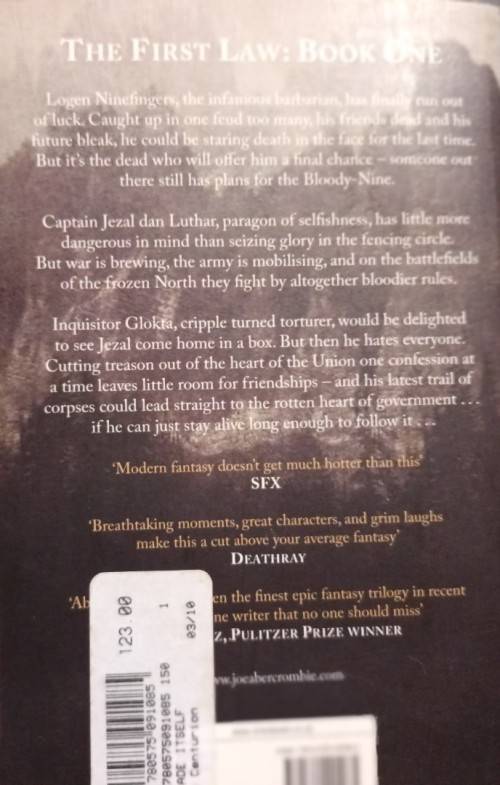The Blade Itself (The First Law Book 1) - Joe Abercrombie - Softcover - Fantasy