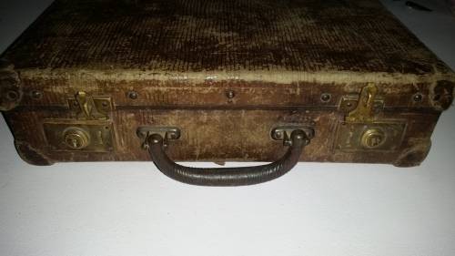 Vintage Box Case and Old Bibles.