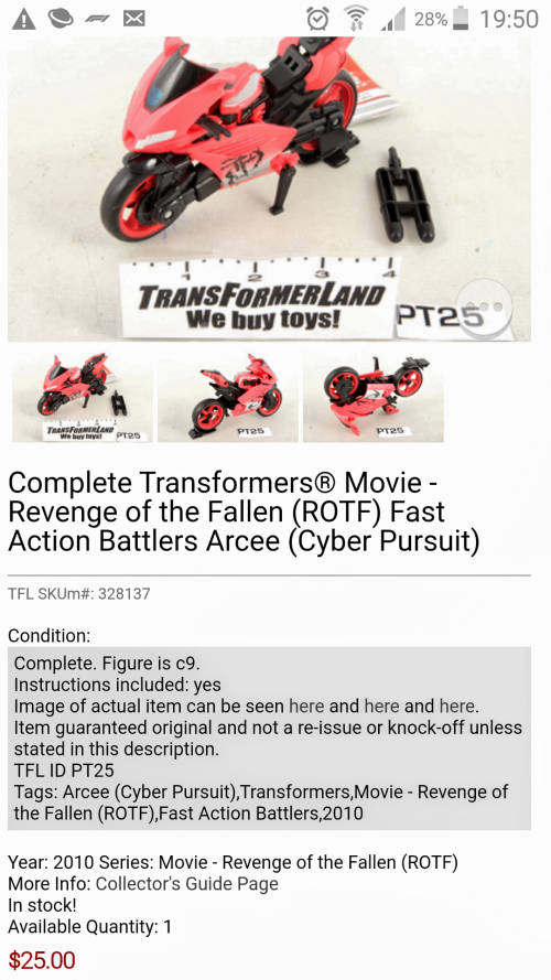 2010 Cyber Pursuit Transformer.
