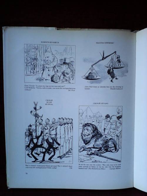 Spotprente van die Anglo-Boereoorlog deur MCE van Schoor. Groot formaat. H/B.