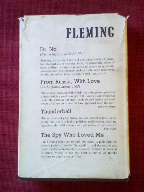 On Her Majesty`s Secret Service by Ian Fleming. 1st ed 2nd impression 1963. H/C with jacket. 288 pp.