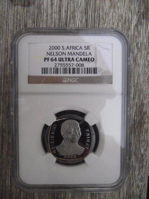 Mandela 2000 R5 - graded PF64 Ultra Cameo