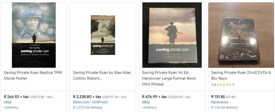 Saving Private Ryan (1998) DVD movie action drama war army collectable recce