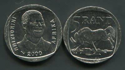 NELSON MANDELA R5 COIN 2000