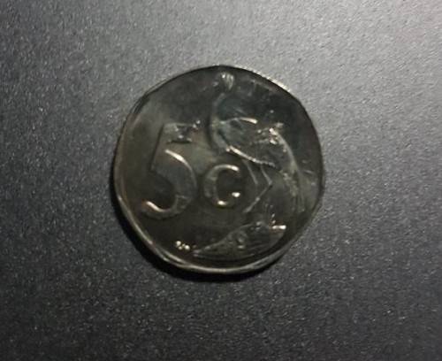 Mint Error wrong planchet 5c coin