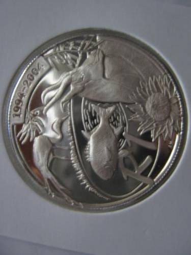 ULTRA SCARES  DEMOCRACY PROOF  COIN IN HARTBERGER HOLDER