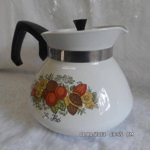 A VERY COLLECTIBLE 'CORNING WARE ' TEAPOT.