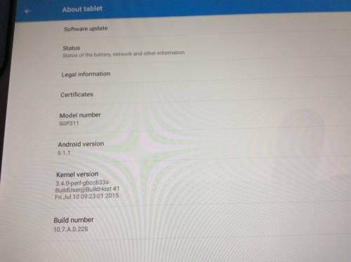 Sony Xperia Z tablet