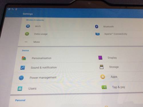 Sony Xperia Z tablet