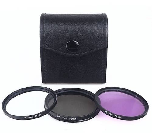 52mm 3-filter set  (CPL, UV, FLD, Filter Case)
