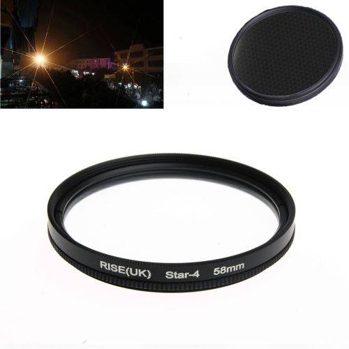 58mm 4 6 8 Point Line 4X 6X 8X Star Filter Kit