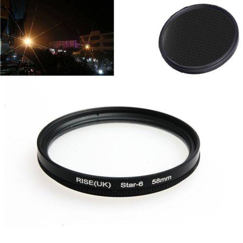 58mm 4 6 8 Point Line 4X 6X 8X Star Filter Kit