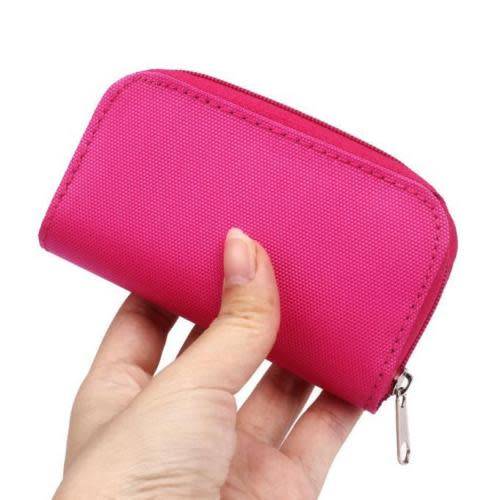 SDHC MMC CF Micro SD Memory Card Storage Case Carrying Pouch Holder Wallet (Pink)