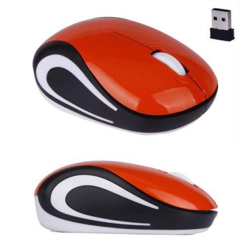 Small 2.4GHz Wireless Cordless Optical Mouse USB Receiver for PC Laptop