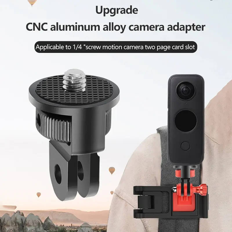 Aluminium Camera Mini Tripod Adapter Mount for GoPro and other Standard Sports Cameras
