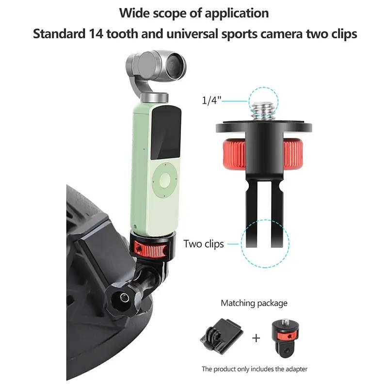 Aluminium Camera Mini Tripod Adapter Mount for GoPro and other Standard Sports Cameras