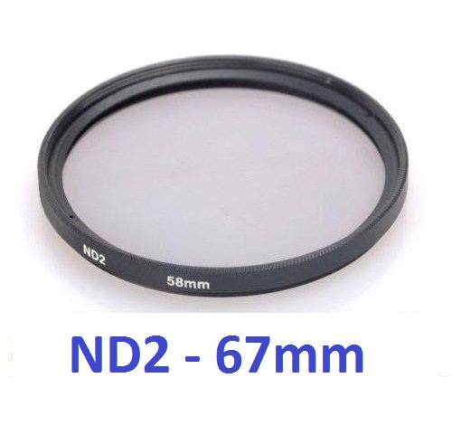 Generic ND-2 Filter for lense with 67mm Filter Thread