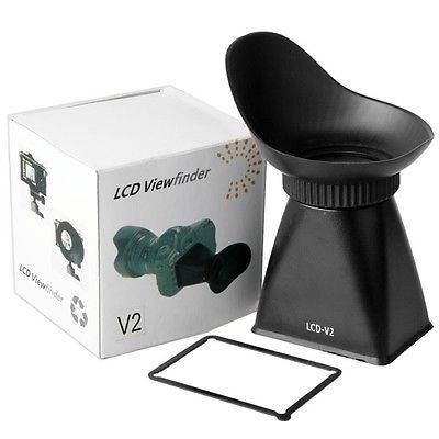 LCD viewfinder extender screen magnifier for Canon 550D 5Diii & Nikon D90