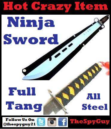 Single Ninja Sword comes with Sheath Fix Full Tang Steel Blade a Real BARGAIN STARTING at R1.00