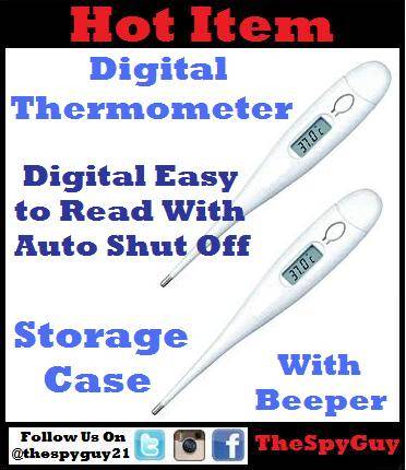 Digital Thermometer Fast Readout Digital Reader with Memory Beeper For Baby Children