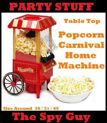 Popcorn Carnival Table Top Machine Great for Children Parties Fun for Kids Birthdays