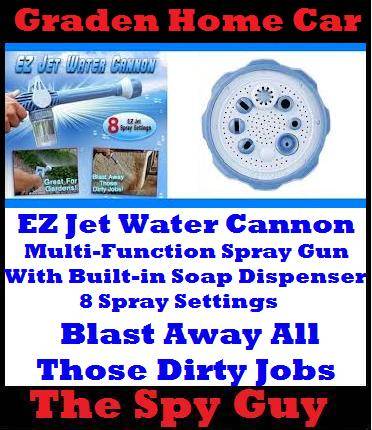 EZ Jet Water Cannon Multifunction Spray Gun with Built in Soap Dispenser Blast Away Dirt