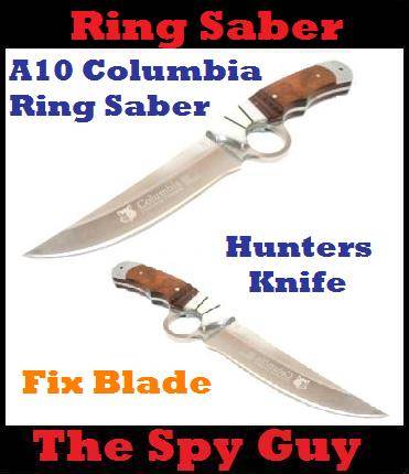 A10 Columbia Ring Saber Hunters Knife (Sharp) Full Tang Fix Blade All Steel