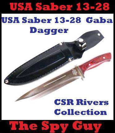 USA Saber 13-28  Gaba Dagger Steel Fix Blade by CSR Rivers Collection