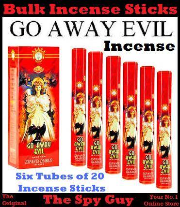 6 Tubes GO AWAY EVIL Incense Sticks 20 Incense Sticks per Tube Burn Cleanse Bring Joy