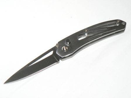 A045 Silver Flick Pocket Knife