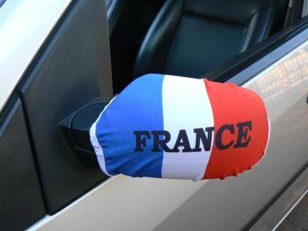 Car Mirror Cover Flag Cap   FRANCE   Other Countries Also Available