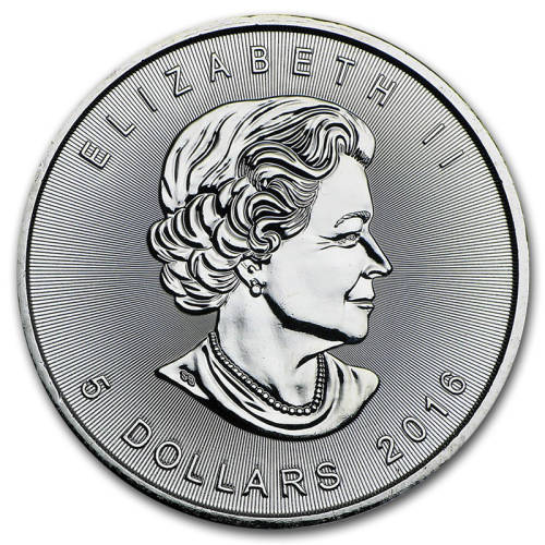 1oz Canadian Silver Maple Leaf Bullion Coin