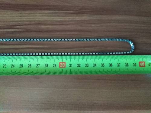 Long Box Link Chain Necklace, 925 Sterling Silver, 80 cm, 40 Grams!