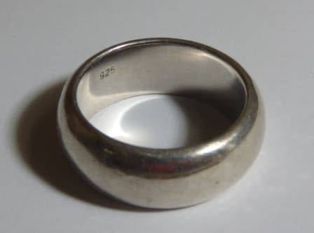 Chunky Sterling Silver Mens Ring - Size Y/Z