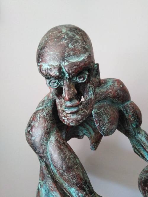 "RUGBY PLAYER" Limited Edition Sculpture 88/100 - Maker of Nelson Mandela Sculpture  FINAL CLEARANCE