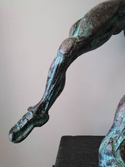 "RUGBY PLAYER" Limited Edition Sculpture 88/100 - Maker of Nelson Mandela Sculpture  FINAL CLEARANCE