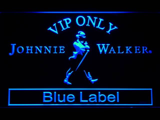 johnnie walker blue label neon sign