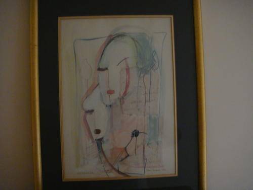 Origional Painting from the late Johan Talyaard Beautifully Framed. Very Art Deco