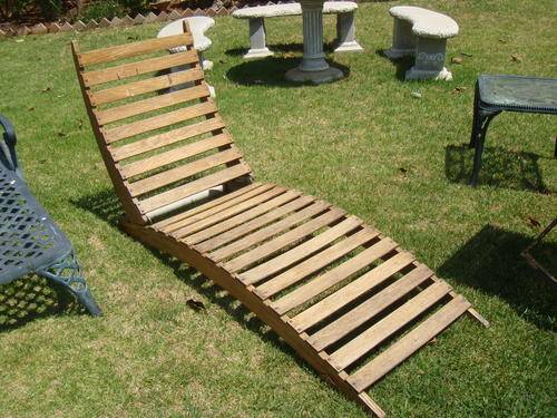 Solid Oak Lounger