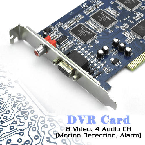 DVR Card - 8 Video and 4 Audio CH (Motion Detection, Alarm, TV)