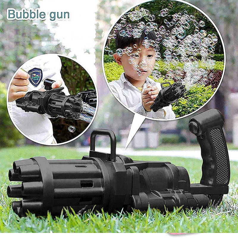 Handheld Electric Bubble Gun Children`s Soap Bubble Magic Bubble Outdoor Toy