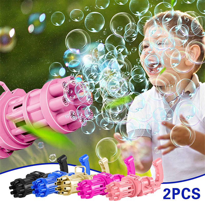 Handheld Electric Bubble Gun Children`s Soap Bubble Magic Bubble Outdoor Toy