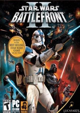 STAR WARS BATTLEFRONT II, 4 DISCS, LUCASART, PC GAME,