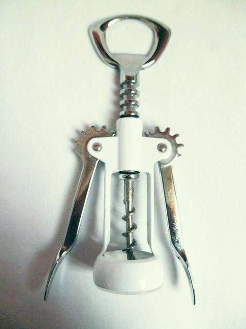 METAL WINE CORK SCREW & BOTTLE OPENER, MADE IN ITALY