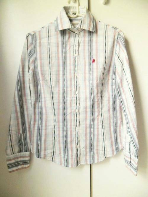 REDUCED BY 50 %! *POLO* PONY LOGO BUTTON DOWN SHIRT BLOUSE, SIZE 34 - 6/10, LIKE NEW!