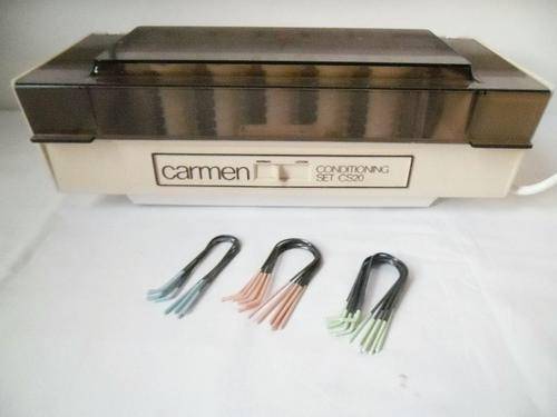 CARMEN 20 ELECTRIC HEATED HOT CURLERS ROLLERS WITH PINS, 100 % HYGIENICALLY CLEAN & ALMOST LIKE NEW!