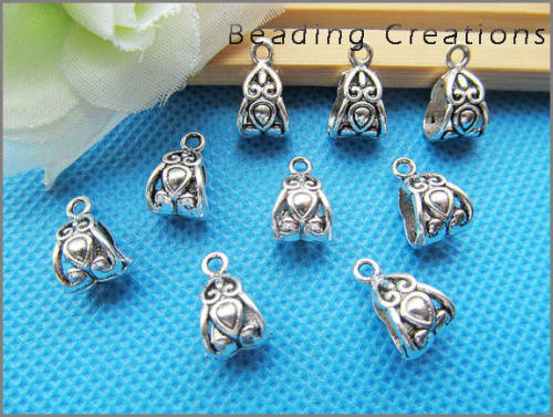 BAILS/SLIDER BAILS/ANTIQUE SILVER BAILS/SNAKE CHAIN SLIDER BAILS/VINTAGE BAILS