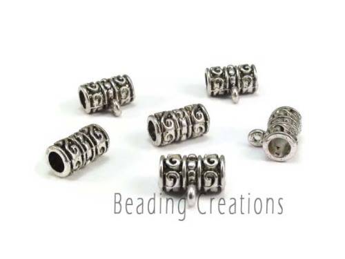 BAILS/CHARM BAILS/CONNECTOR BAILS/SLIDER BAILS/TIBETAN BAILS/ANTIQUE SILVER BAILS