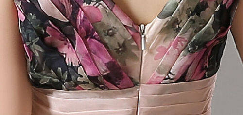 EVENING DRESSES/EVENING DRESS/FLORAL EVENING DRESS/CHIFFON EVENING DRESS